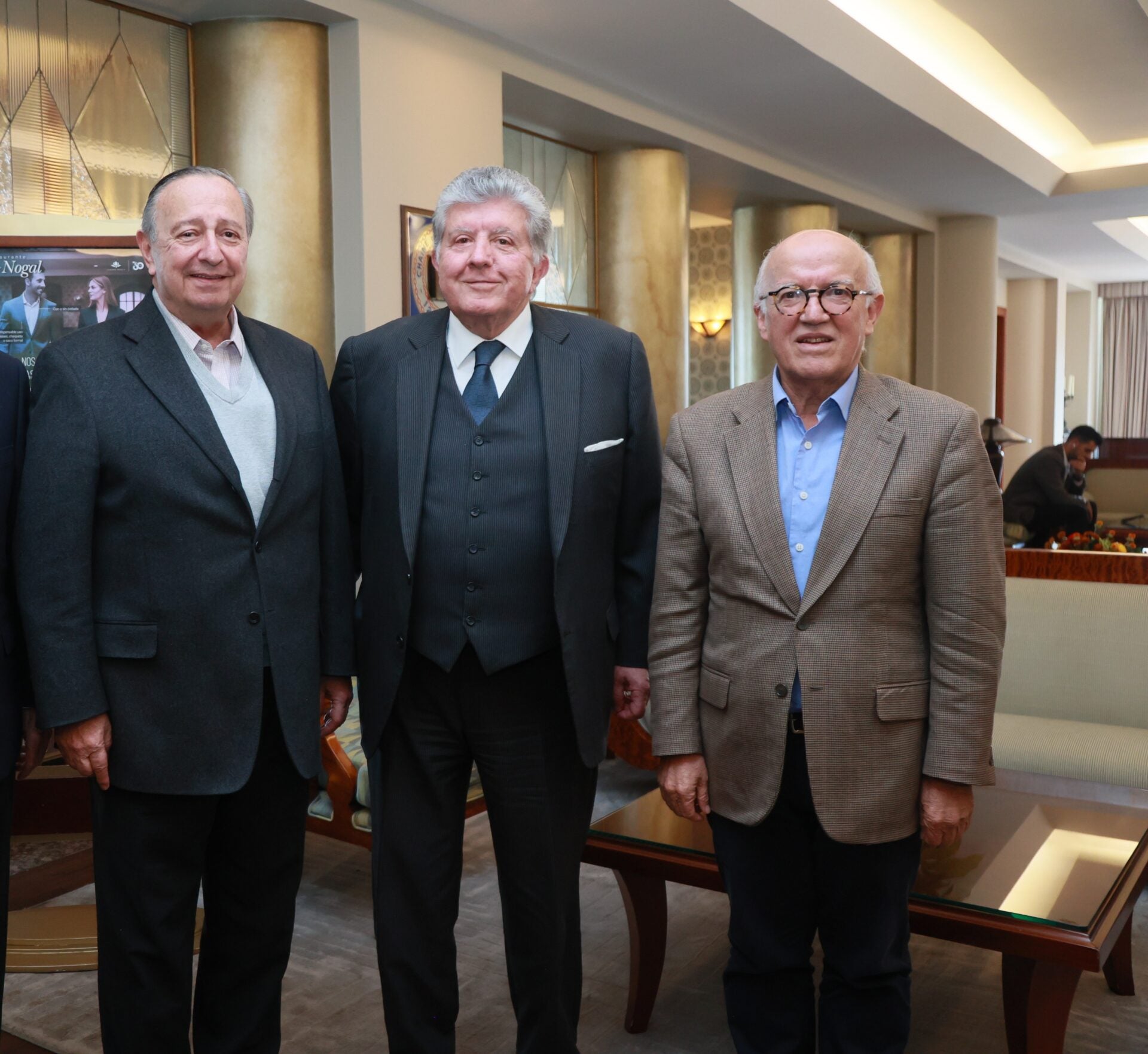 Frank Jordan, CEO de GHT Colombia; Julio César Turbay, excontralor general de la Nación; y Polo Ávila, presidente de la junta directiva de la Cámara de Comercio de Bogotá.
