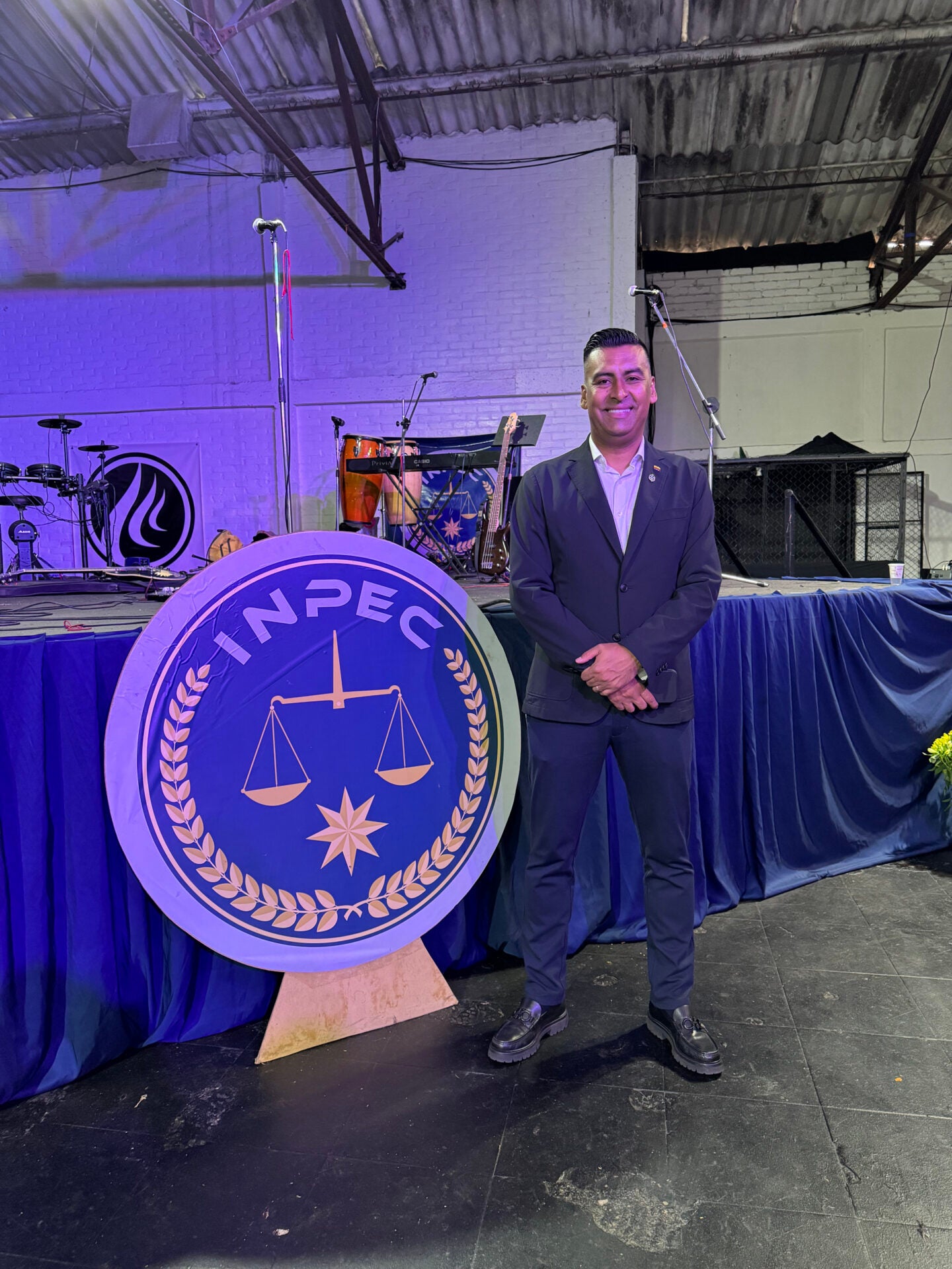 El teniente coronel Daniel Fernando Gutiérrez Rojas, director general del Inpec