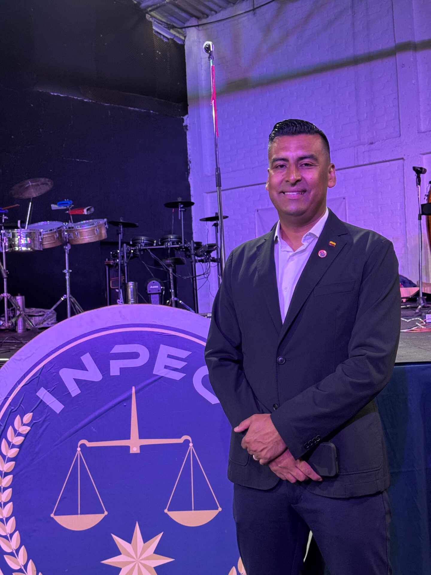 El teniente coronel Daniel Fernando Gutiérrez Rojas, director general del Inpec