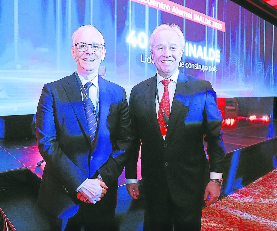Obdulio Velásquez Posada, director general de Inalde; y Omar González, fundador de Grupo Trinity.