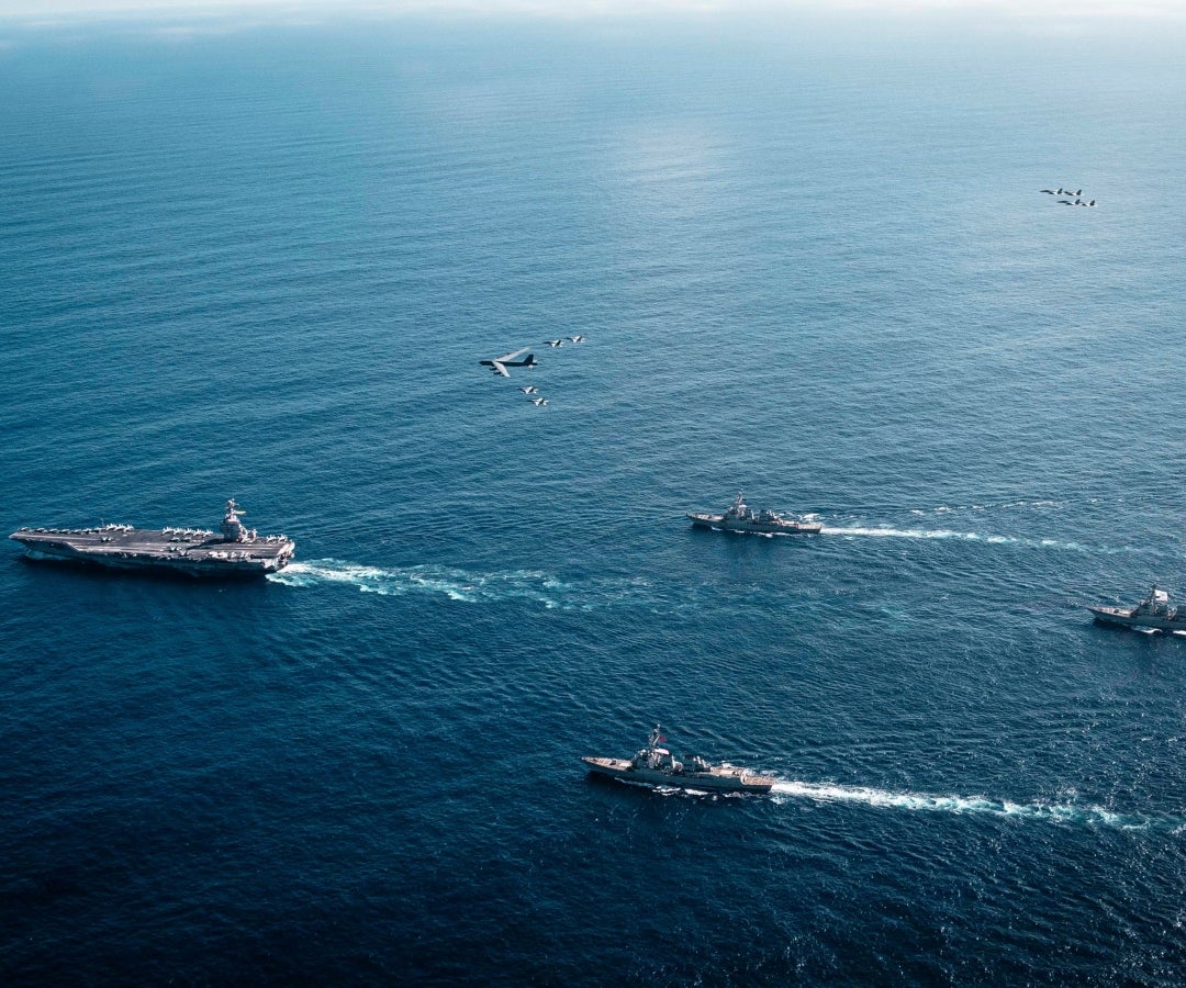 El portaviones Gerald R Ford llegó al mar Caribe