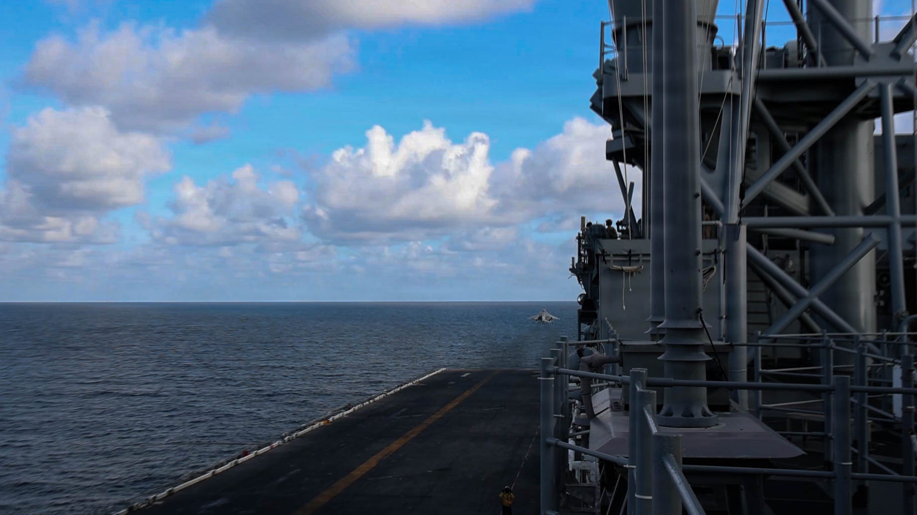 El portaviones Gerald R Ford llegó al mar Caribe