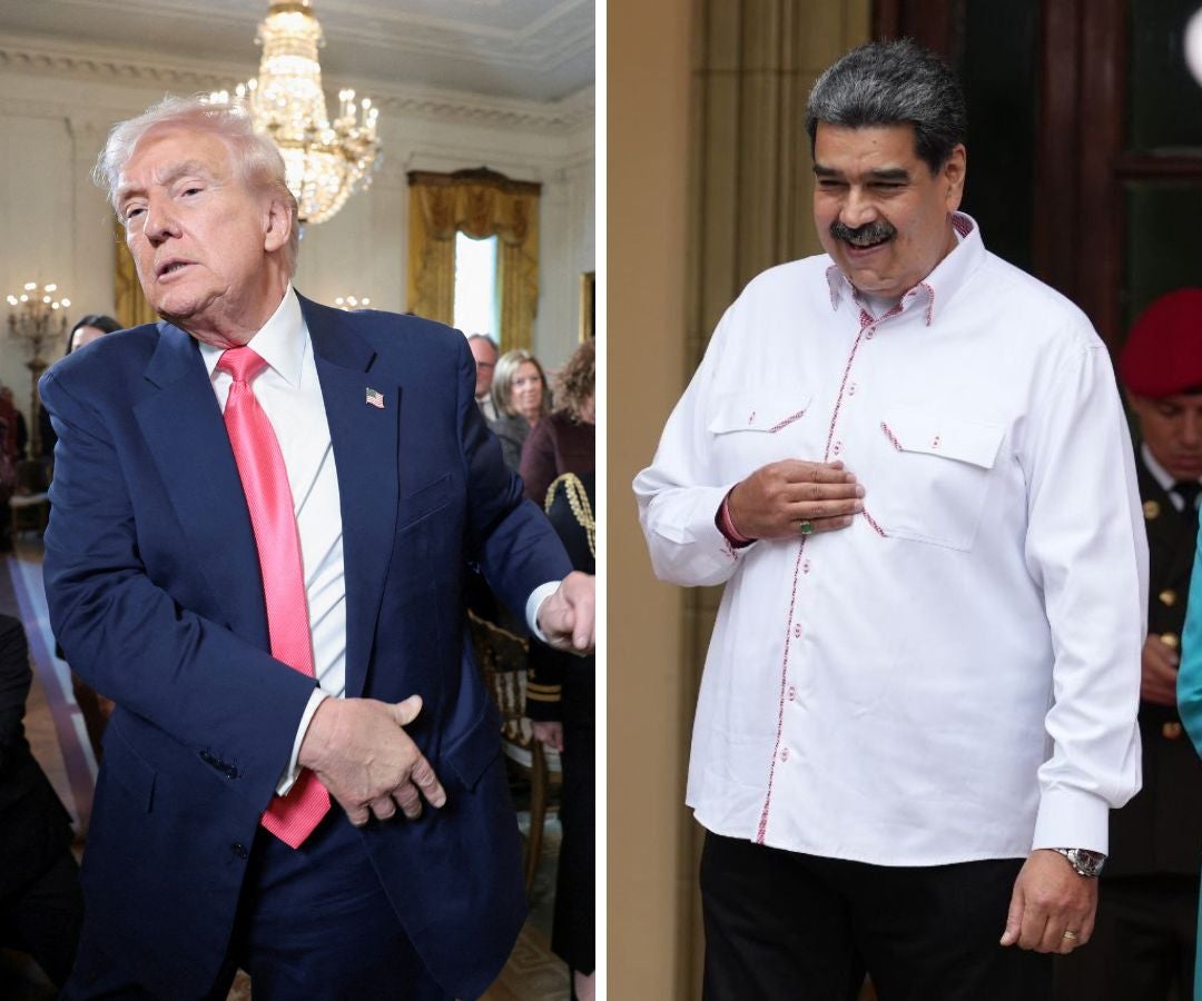 Donald Trump, presidente de EE.UU.; Nicolás Maduro, presidente de Venezuela