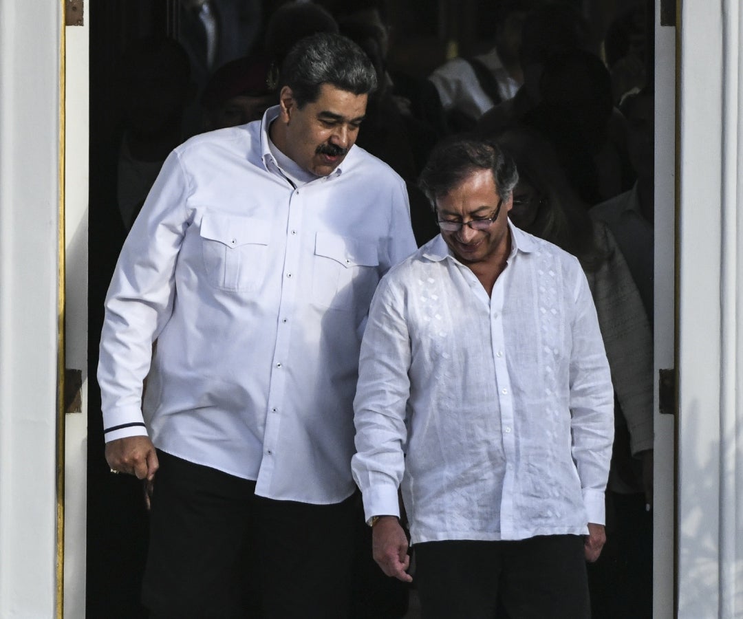 Nicolás Maduro y Gustavo Petro