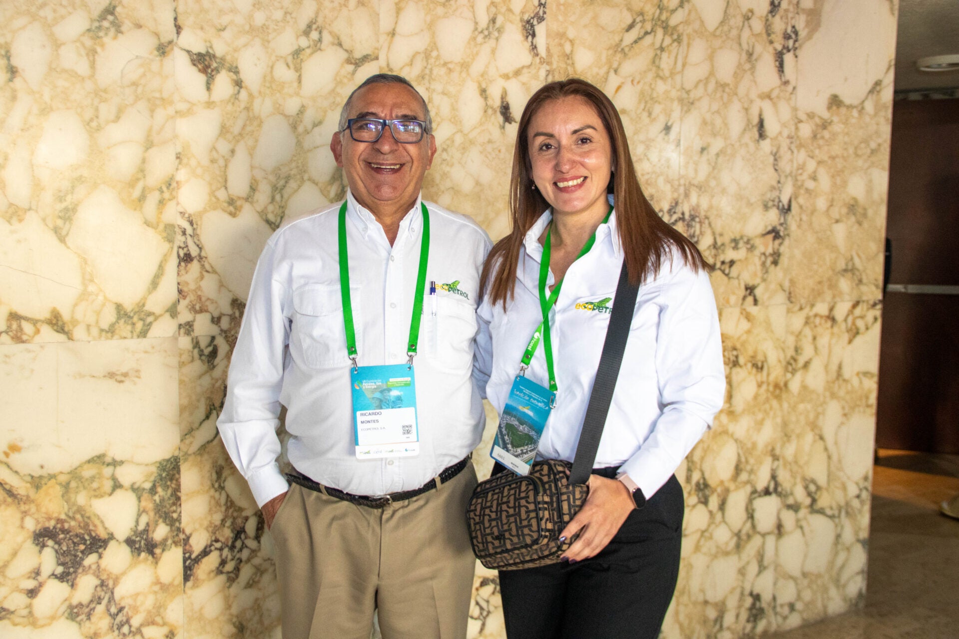 Ricardo Montes, director de auditoría interna, y Angela Pulido, jefe de auditoría corporativo, de Ecopetrol.