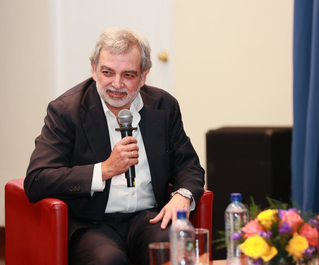 El abogado y columnista Juan Pablo Liévano, durante el lanzamiento de su libro: 'Liderazgo en tiempos de crisis'