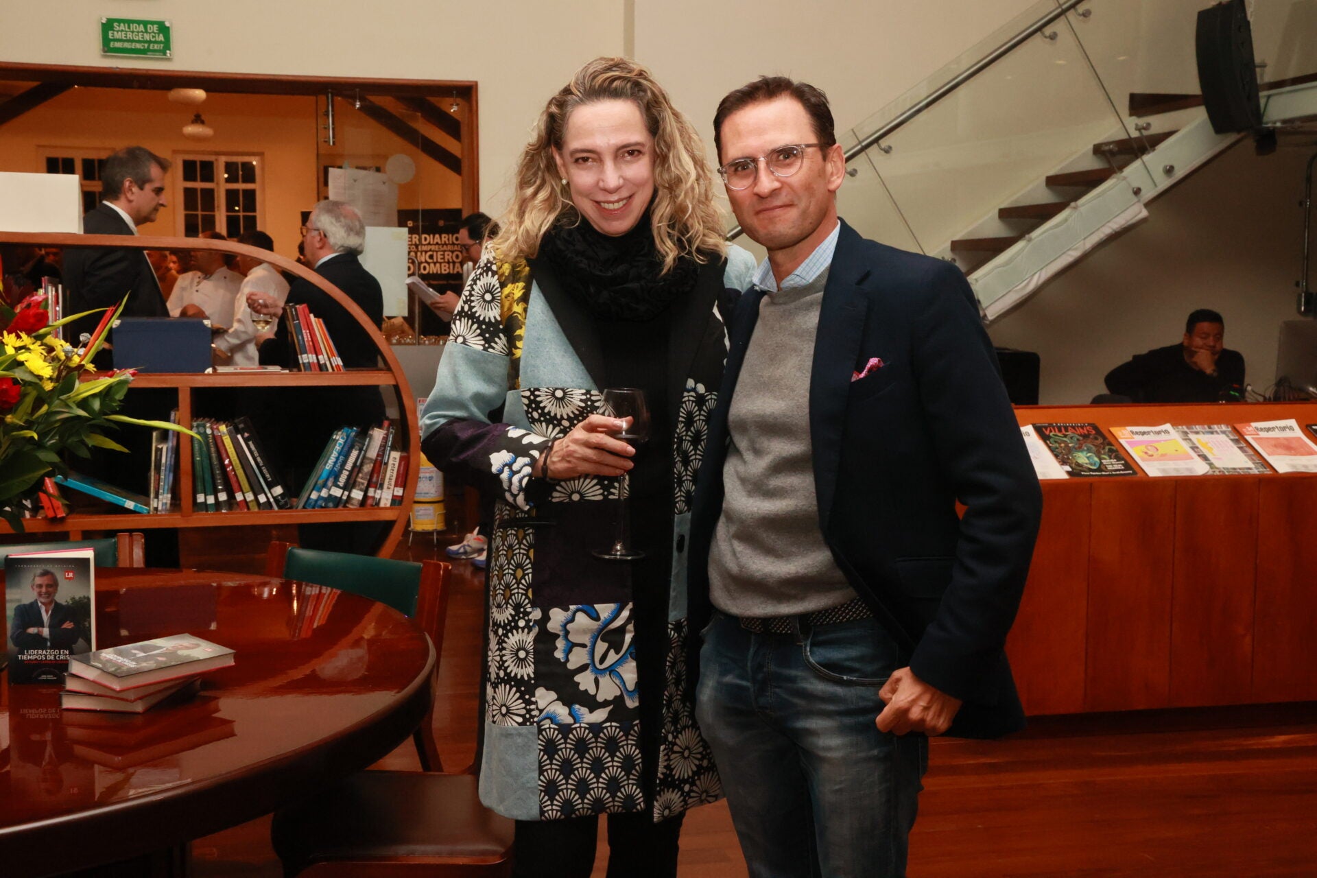 Ana María Liévano, hermana de Juan Pablo Liévano; y Mauricio Salgar, primo de Juan Pablo Liévano.