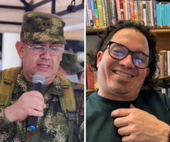 Juan Miguel Huertas, quien ocupa el Comando de Personal del Ejército, y a Wilmar Mejía, director de inteligencia en la Dirección Nacional de Inteligencia, DNI