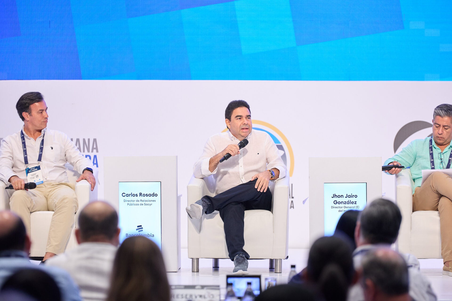 Alejandro Zambrano, CEO de Doppelmayr Colombia y Carlos Rosado, director de Relaciones Públicas de Sacyr