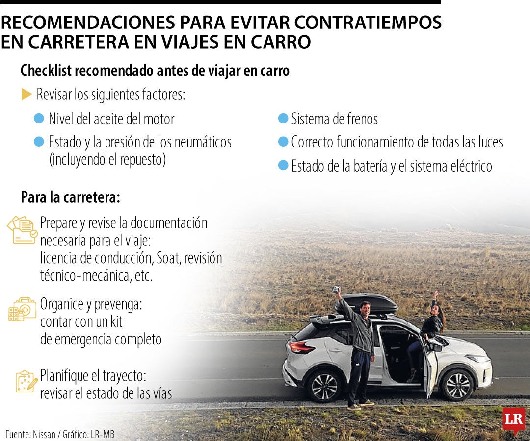 Recomendaciones para viajar en carretera