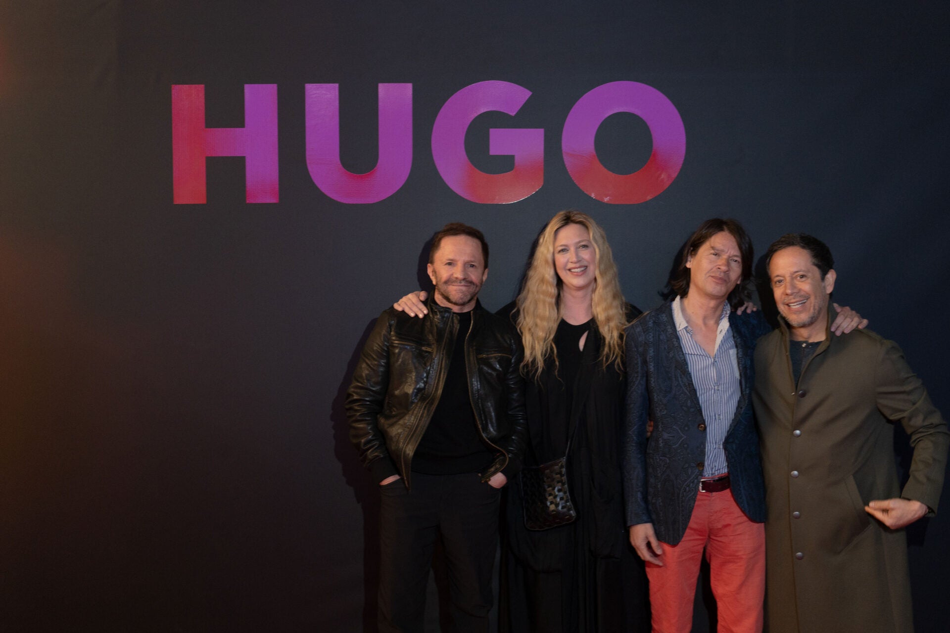 El periodista y creador de contenido Pirry; la diseñadora de zapatos, Agnes Desplechin; el arquitecto Didier Rincón; y el diseñador, Ricardo Pava.