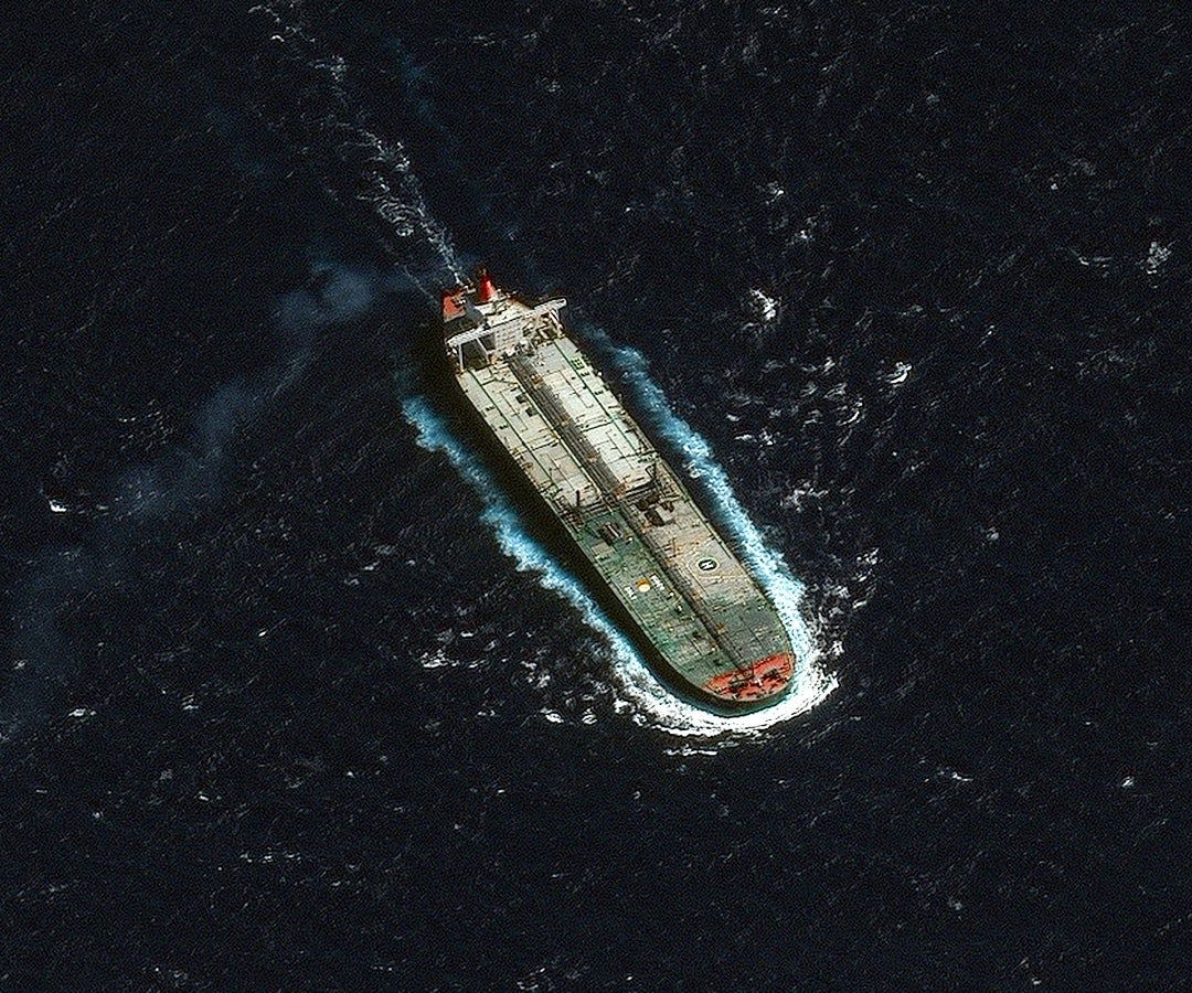 Tanquero venezolano en aguas del Caribe