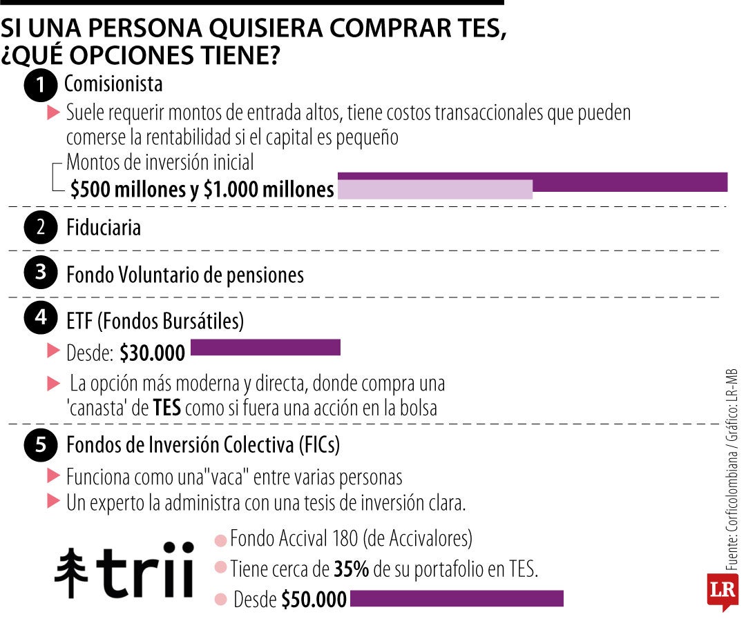 Asi está la inversión de TES en estos momentos