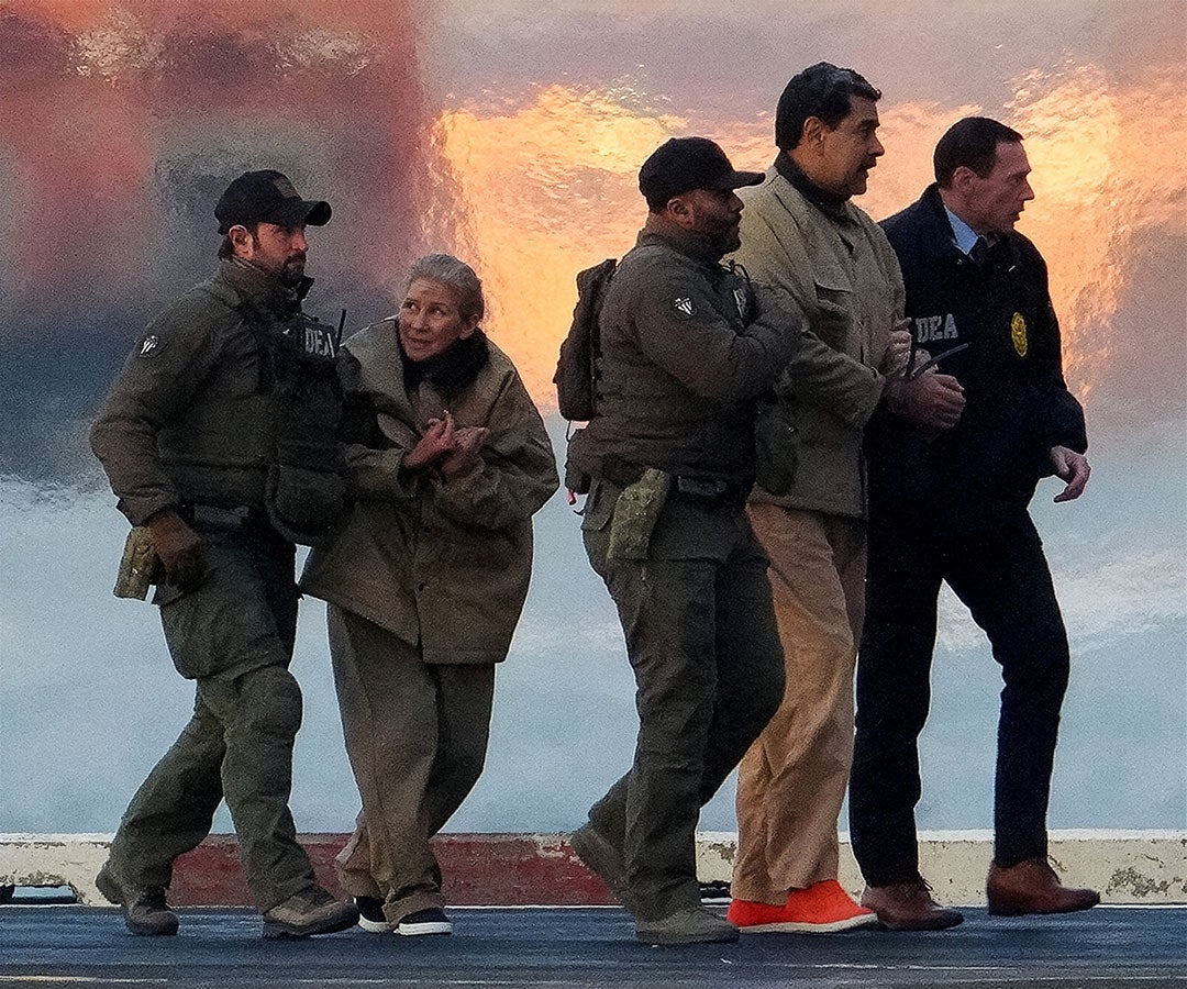 Primera comparecencia de Nicolás Maduro para enfrentarse a cargos federales estadounidenses en Manhattan.