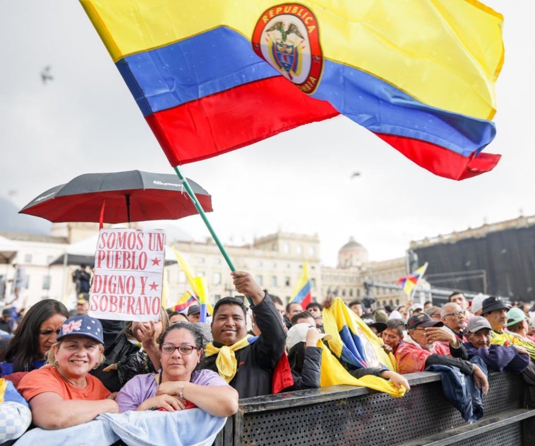 Presencia de manifestantes en las movilizaciones por la 'soberanía nacional'
