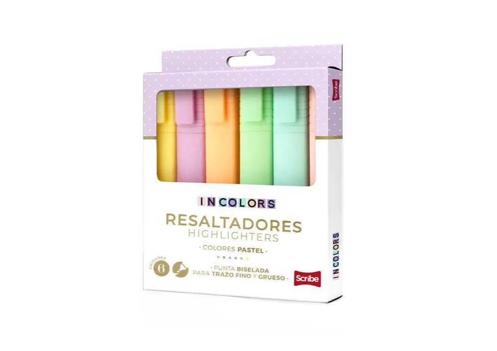Resaltadores Scribe