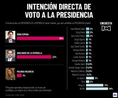 Intención de voto para las elecciones presidenciales Intención de voto para las elecciones presidenciales