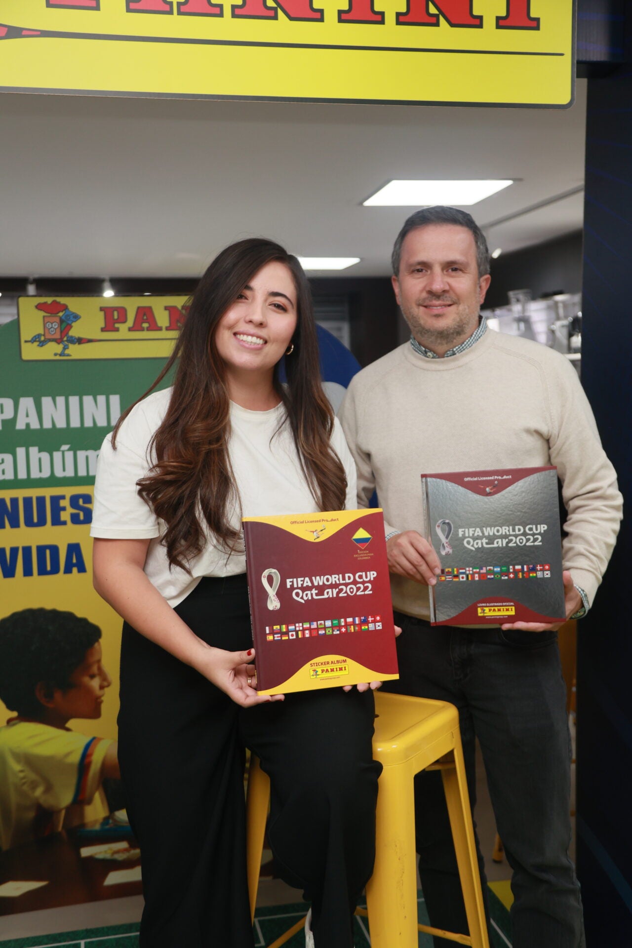 Lina Bolívar, gerente de Panini Colombia, y Luis Felipe Gallego, vicepresidente comercial y de retail de Continente