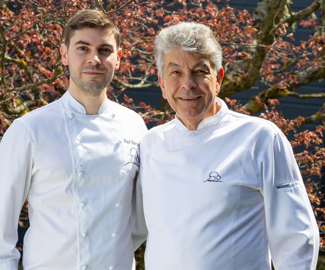 Régis Marcon y su hijo Paul Marcon