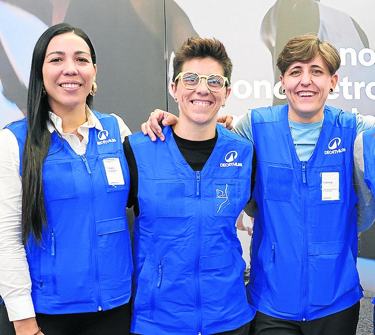Linda Navas, directora tienda Barranquilla; Catalina Juárez, directora tienda Bucaramanga; y Sara Donado, líder Regional de BuBaCali