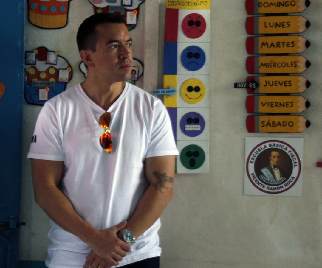 Presidente Noboa canceló su participación en el foro CAF y regresó al país