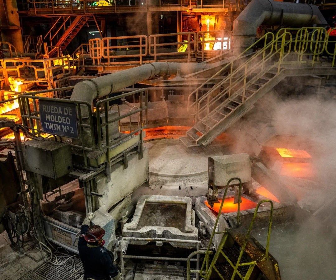 La producción chilena de cobre cayó -4,7% en la cifra interanual de diciembre