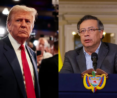 Donald Trump y Gustavo Petro