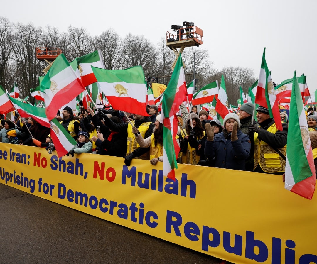 Salen a marchar en la capital alemana ante las revueltas iraníes