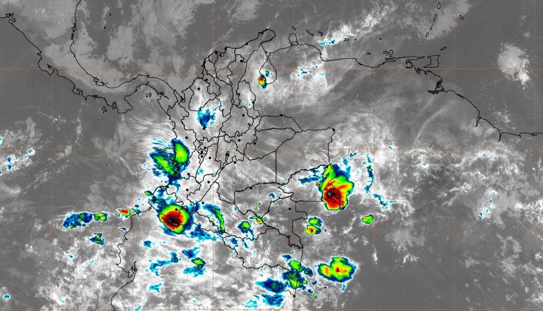 Se esperan lluvias en las regiones Caribe, Pacífica, Andina y Amazonia.