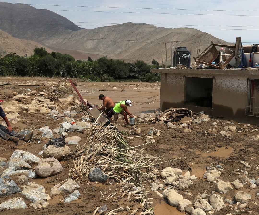 Casi 70% de la superficie agrícola en Perú están en riesgo por huaicos e inundaciones