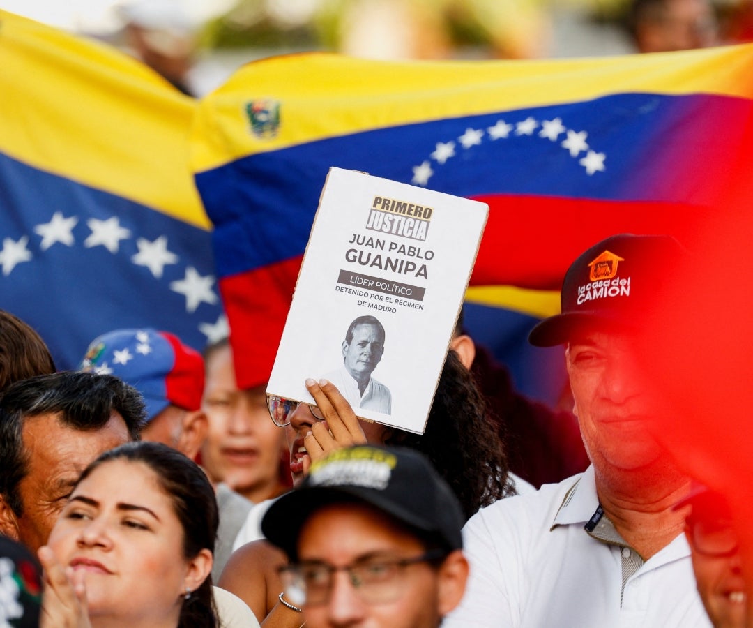 Juan Pablo Guanipa, opositor venezolano, está bajo arresto domiciliario desde el domingo