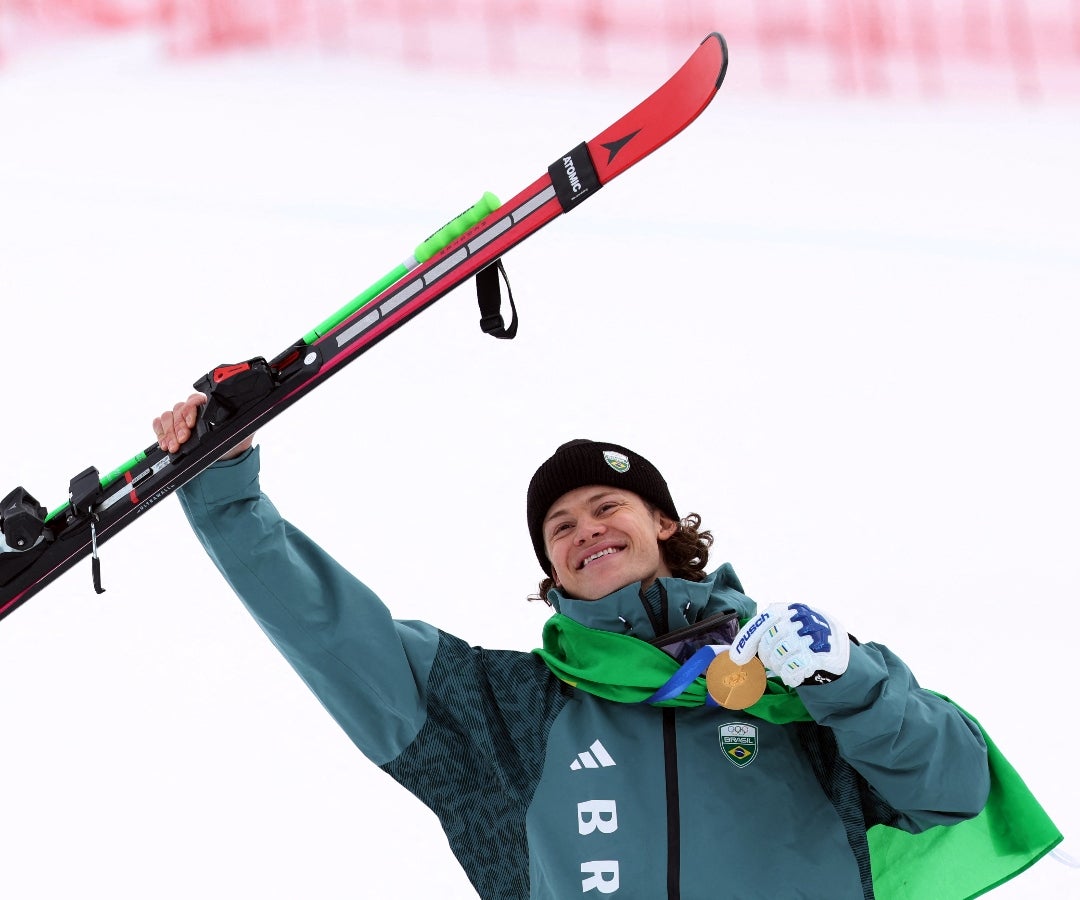El medallista de oro brasileño Lucas Pinheiro Braathen