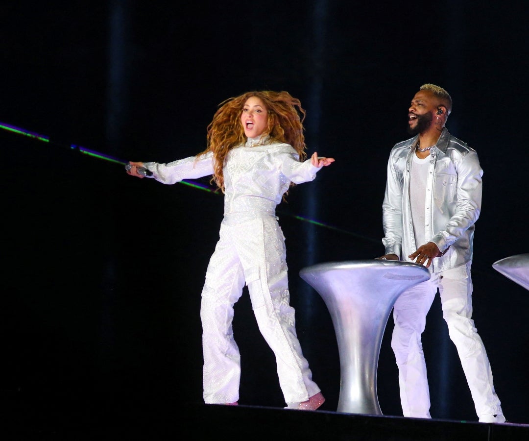 Shakira en su presentación en El Salvador