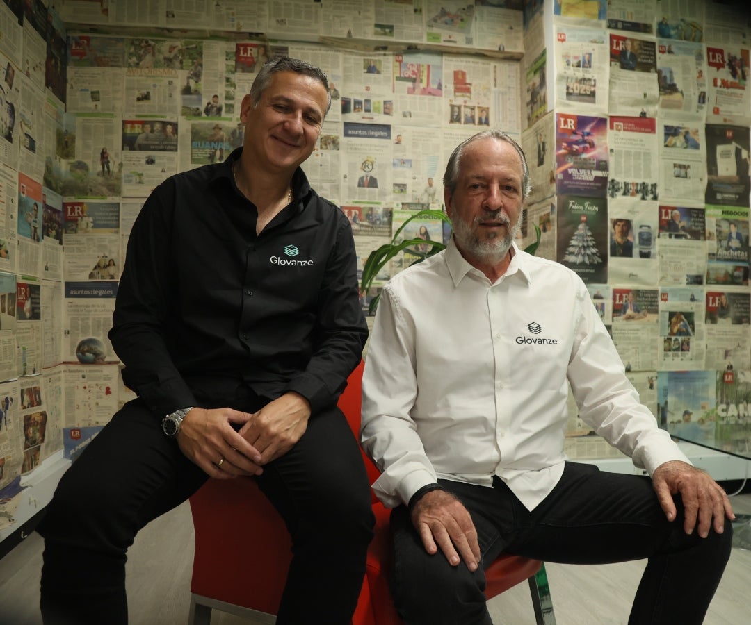 Samuel Bluman Levy y Jorge Jaller, socio fundador y gerente general de Glovanze