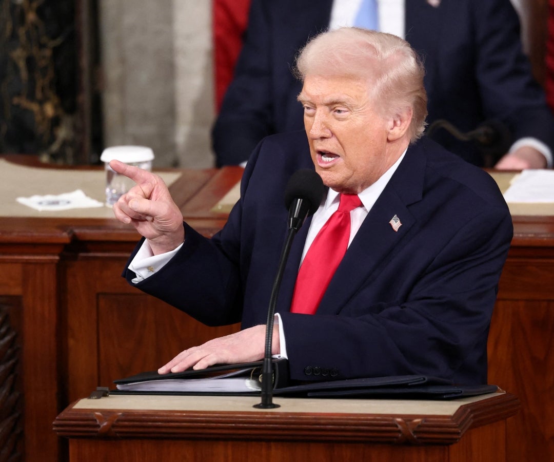El presidente de Estados Unidos, Donald Trump, pronuncia el discurso sobre el Estado de la Unión en el Capitolio de Estados Unidos
