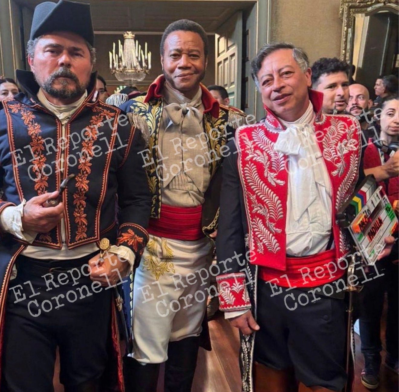 Petro en la escena de la película