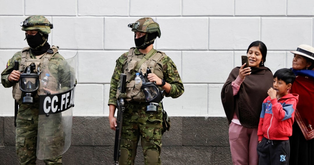 Inician los 15 días del toque de queda de Noboa en nueve provincias de Ecuador