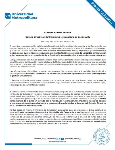 Consejo Directivo de U. Metropolitana niega investigación del Ministerio de Educación