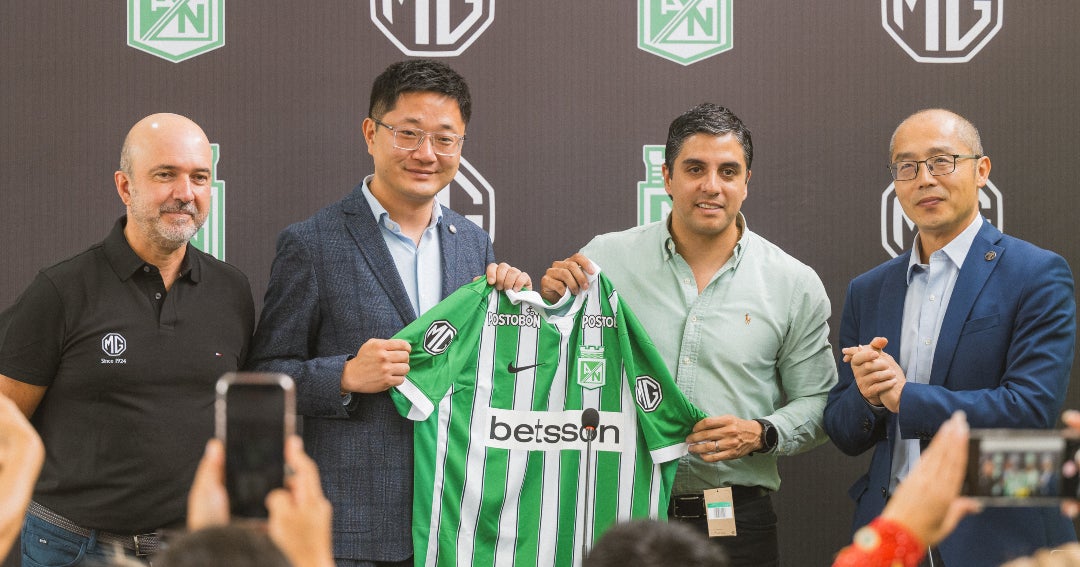 MG Motor Colombia y Atlético Nacional presentaron la alianza entre ambas marcas