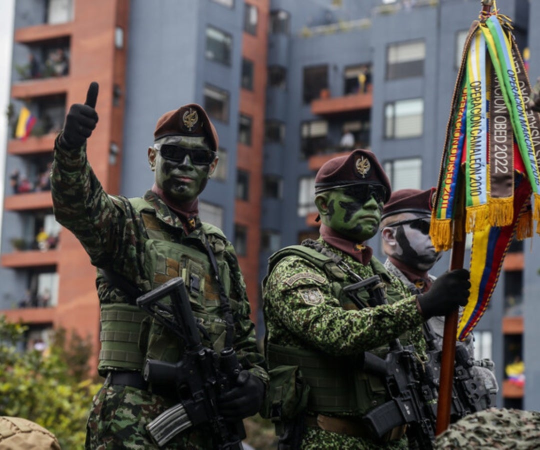 Desfile militar en Bogotá