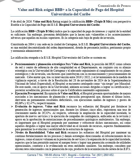 Value and Risk Rating