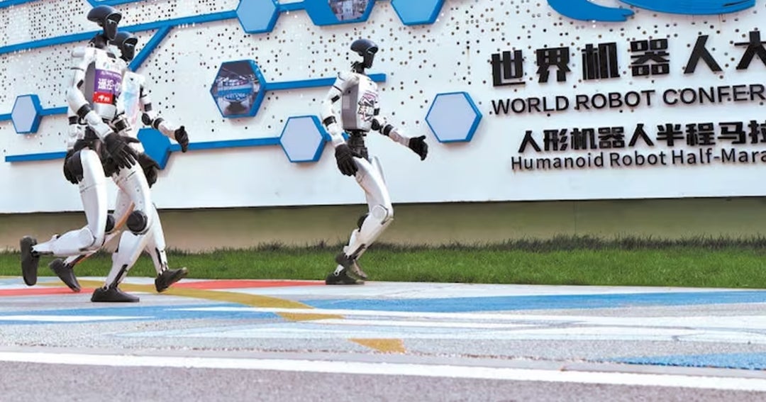 Robots vs humanos en la media maratón