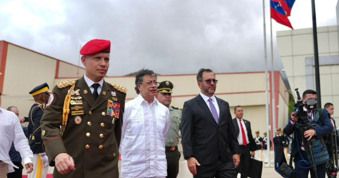 Así avanza el encuentro entre el presidente Gustavo Petro y Delcy Rodríguez en Caracas