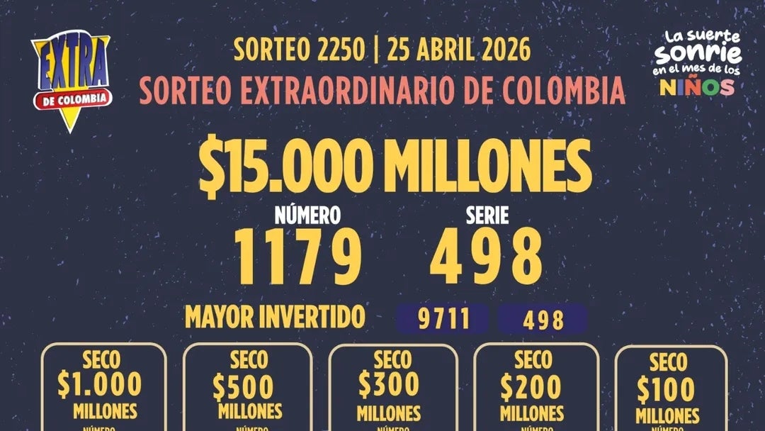 Conozca los resultas del Extra de Colombia del 25 de abril
