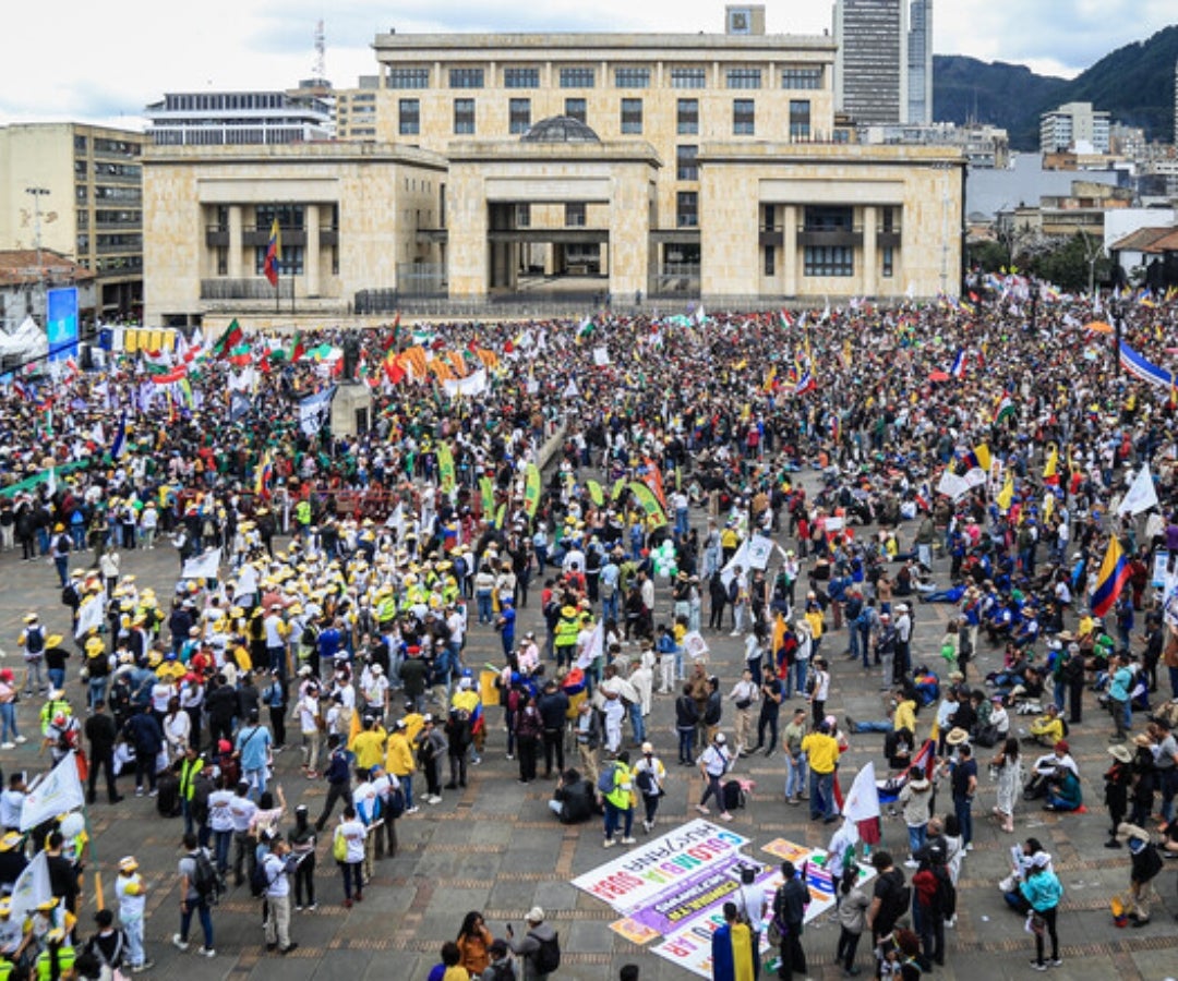 Movilización del 1 de mayo a favor de la Consulta Popular