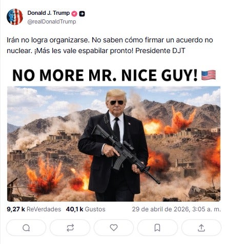 Trump se pronunció sobre el conflicto con Irán