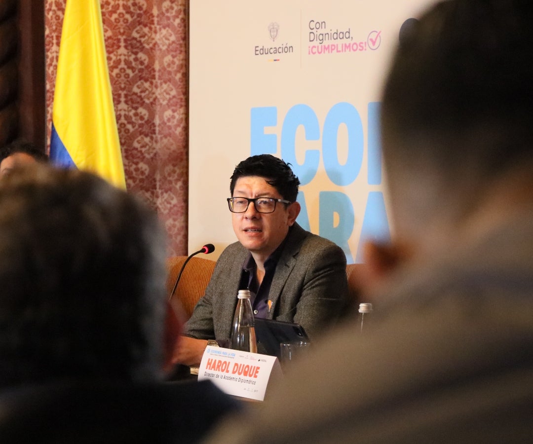 Daniel Rojas, ministro de Educación, en el Festival de Economías para la Vida