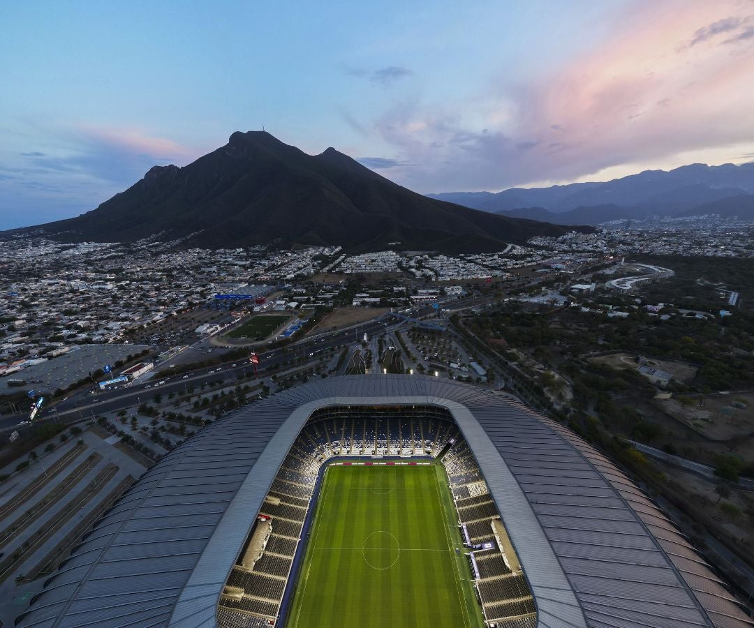 El estadio BBVA en Monterrey