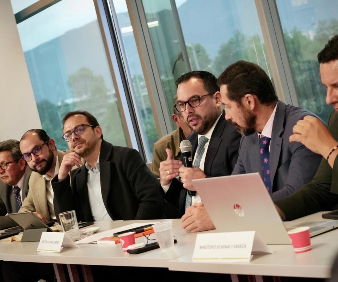 Edwin Palma, ministro de Minas y Energía, y Felipe Durán, superintendente de Servicios Públicos