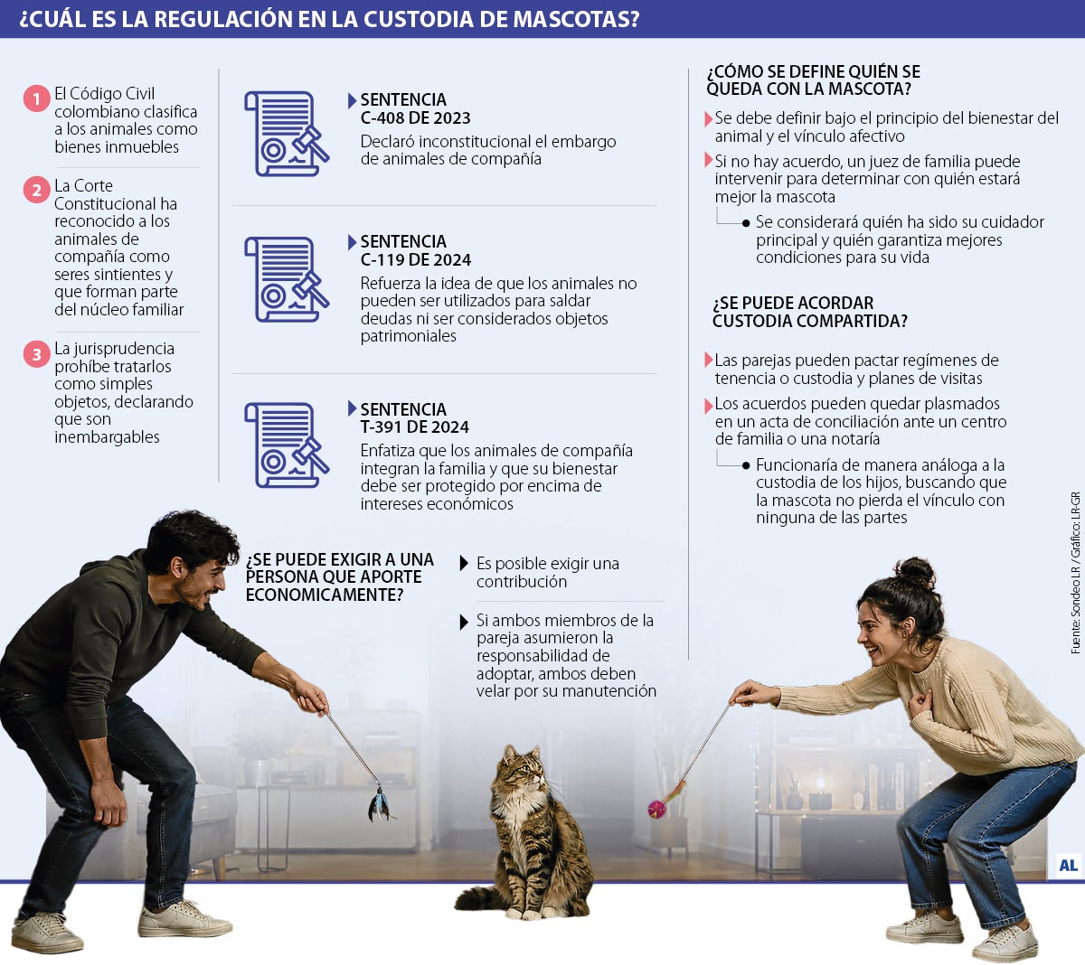¿Quién se queda con la mascota en una separación?
